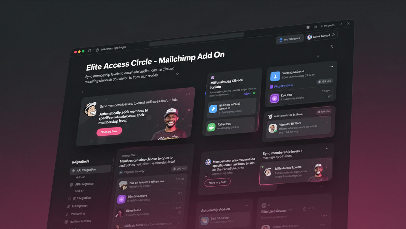 Preview of Elite Access Circle - Mailchimp Add On
