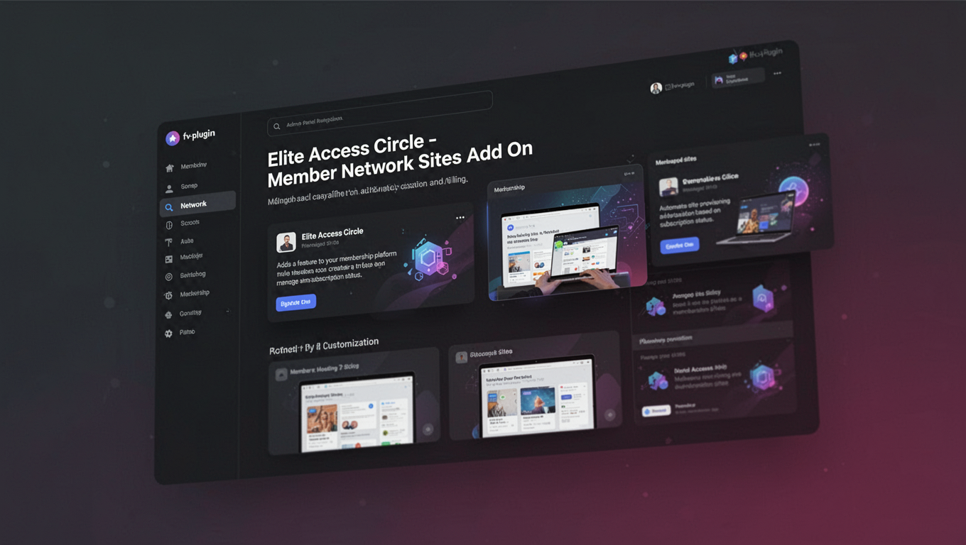 Preview of Elite Access Circle - Member Network Sites Add On