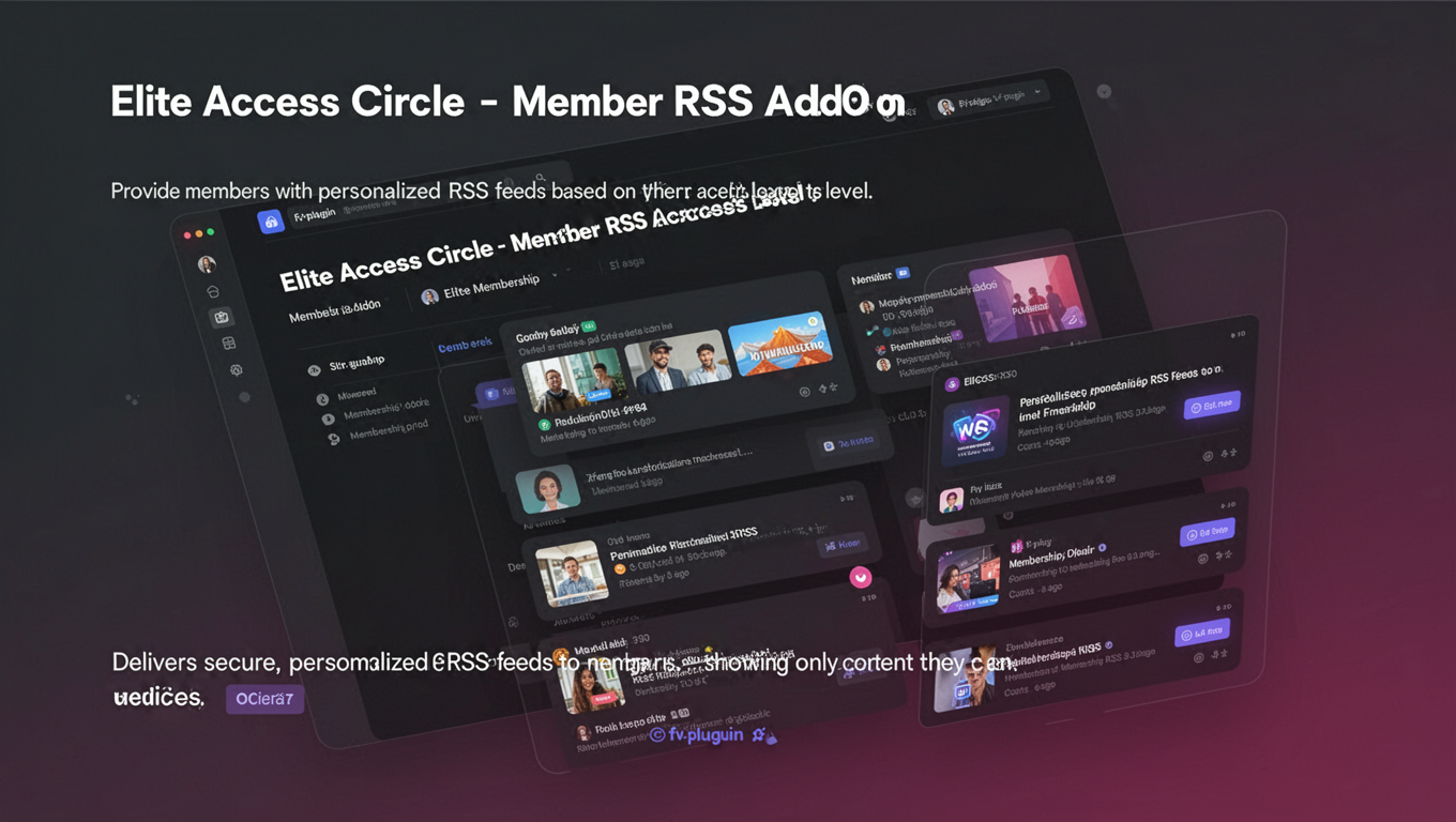Preview of Elite Access Circle - Member RSS Add On