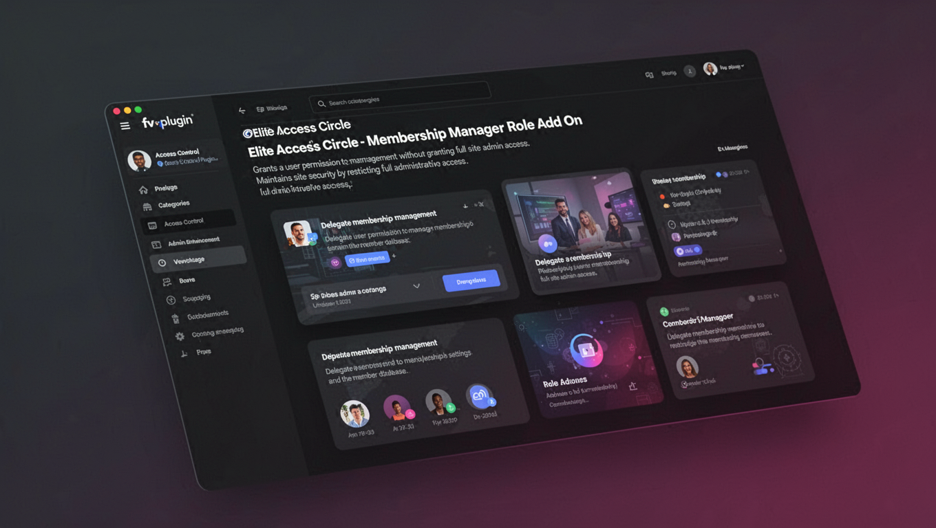 Preview of Elite Access Circle - Membership Manager Role Add On
