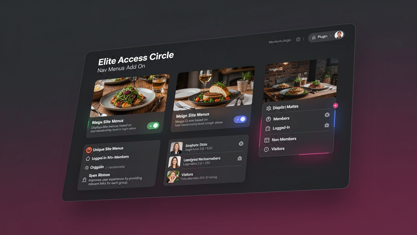 Preview of Elite Access Circle - Nav Menus Add On