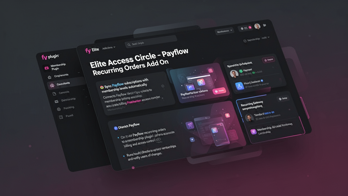 Preview of Elite Access Circle - Payflow Recurring Orders Add On