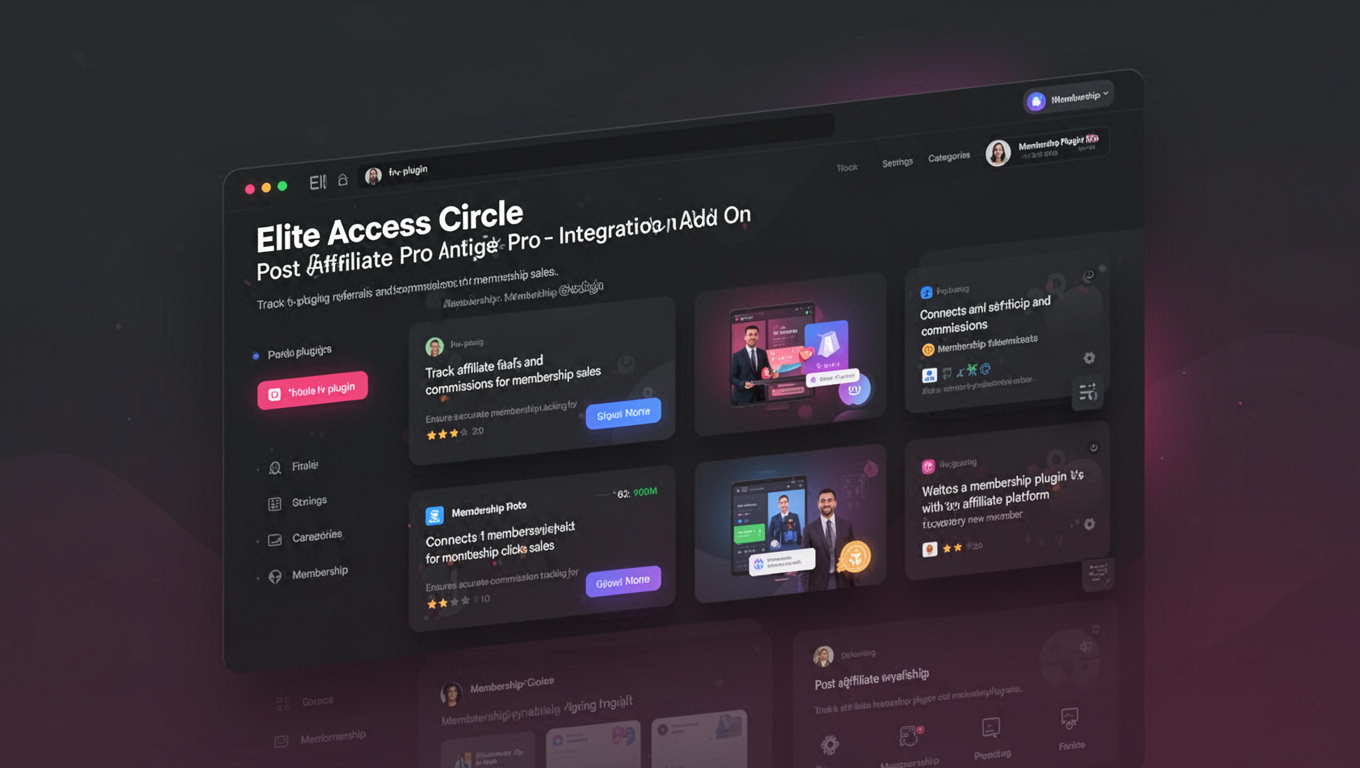 Preview of Elite Access Circle - Post Affiliate Pro Integration Add On