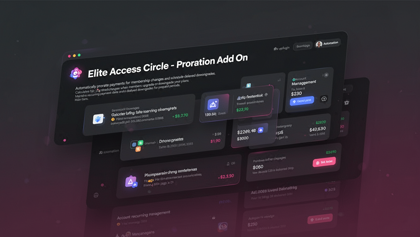 Preview of Elite Access Circle - Proration Add On