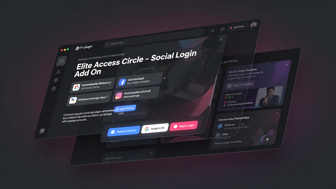 Preview of Elite Access Circle - Social Login Add On