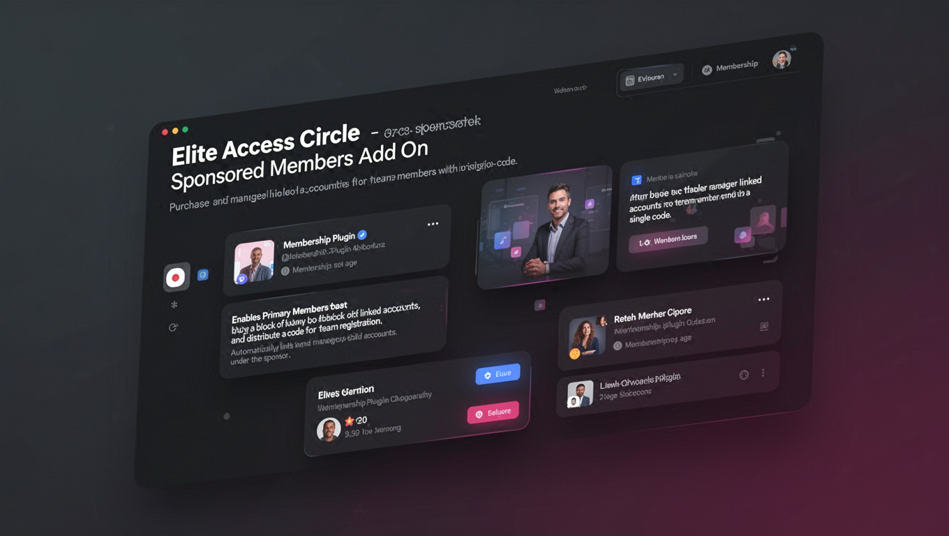 Preview of Elite Access Circle - Sponsored Members Add On