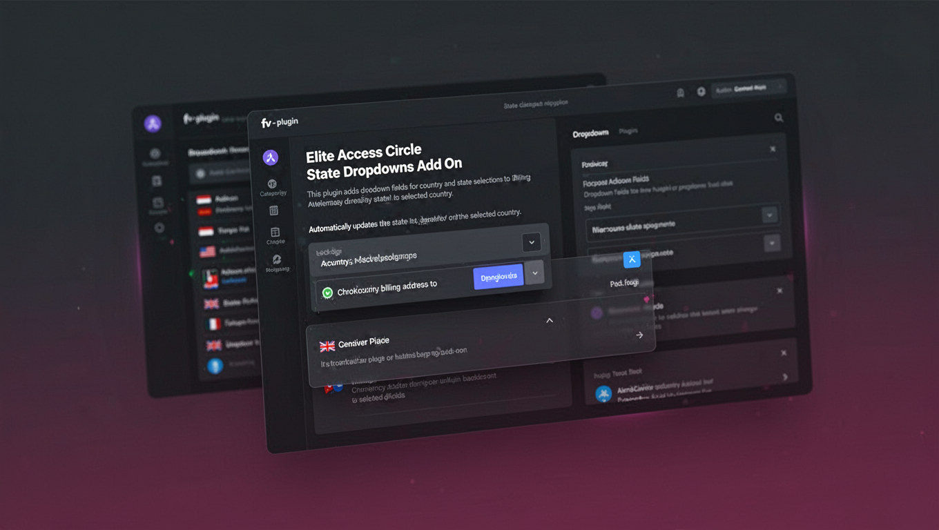 Preview of Elite Access Circle - State Dropdowns Add On