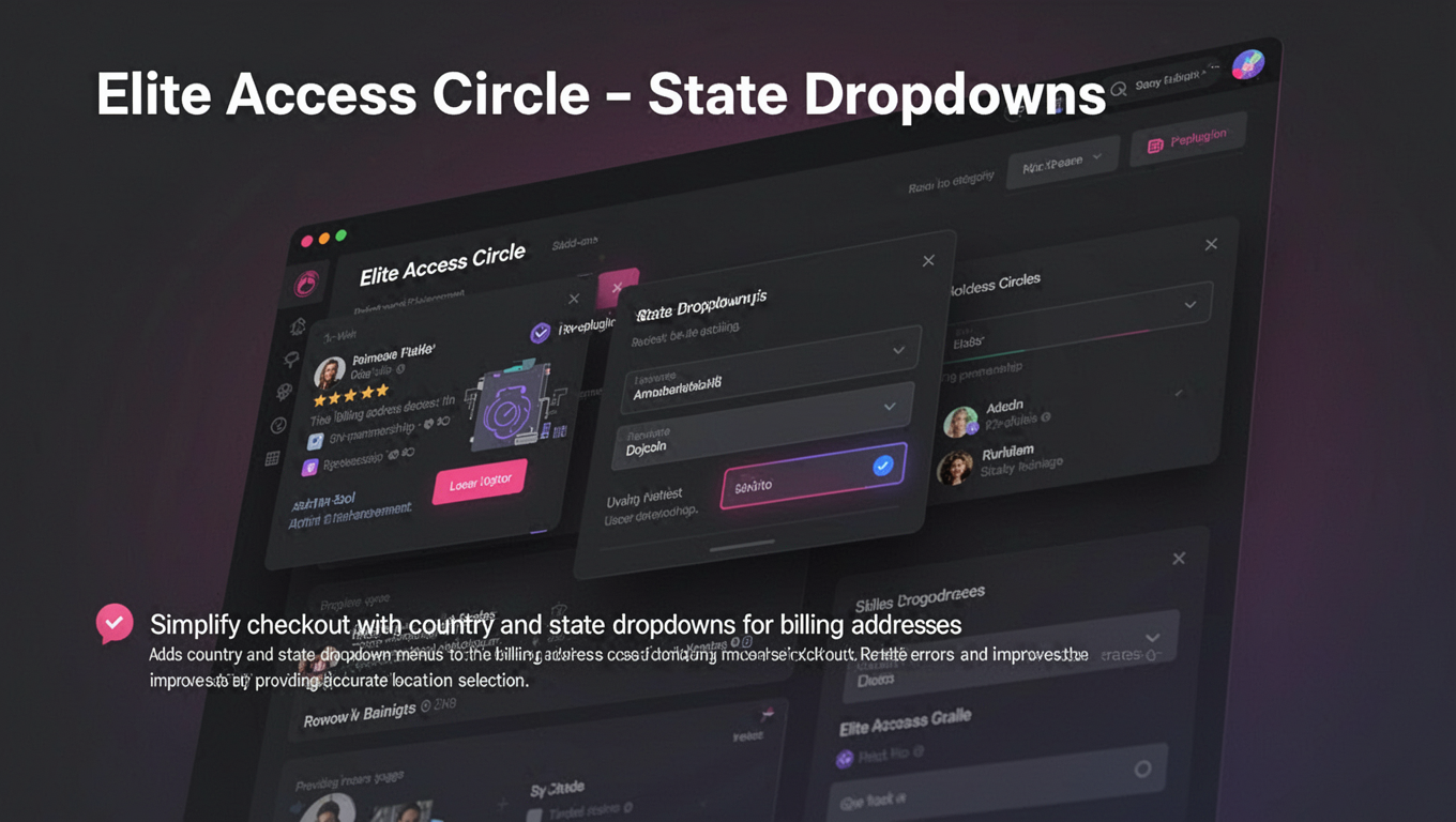 Preview of Elite Access Circle - State Dropdowns
