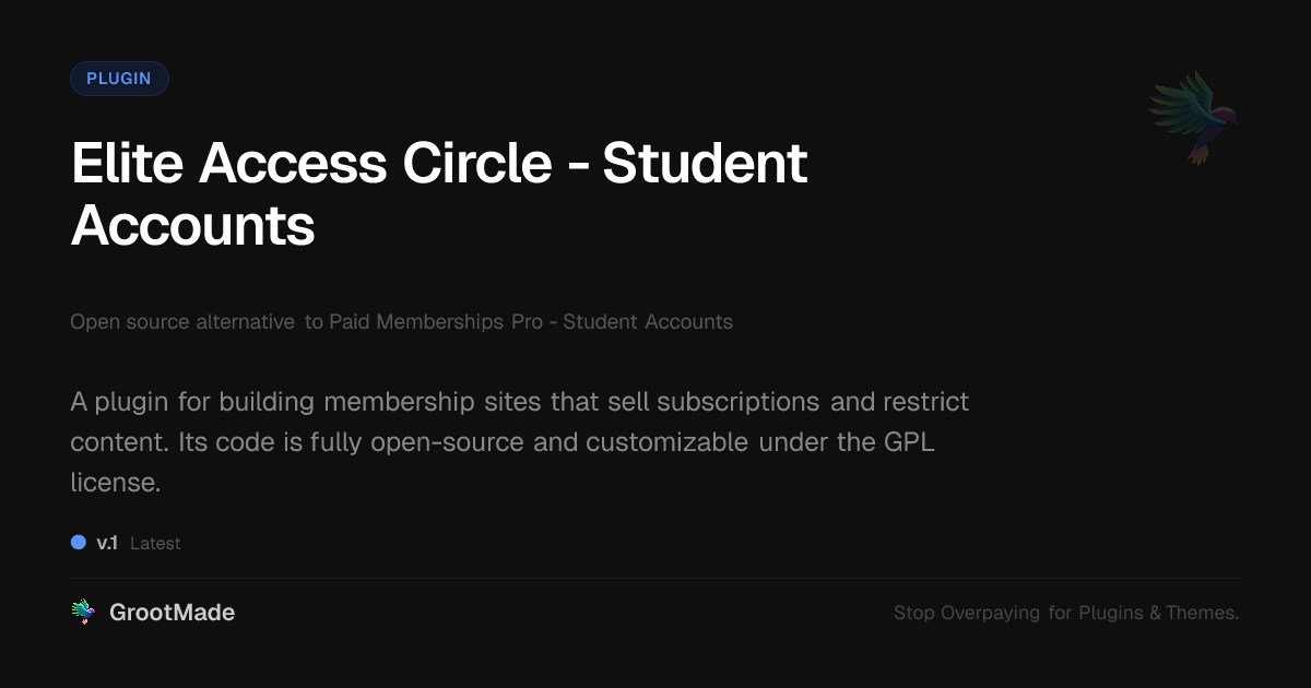 Preview of Elite Access Circle - Student Accounts
