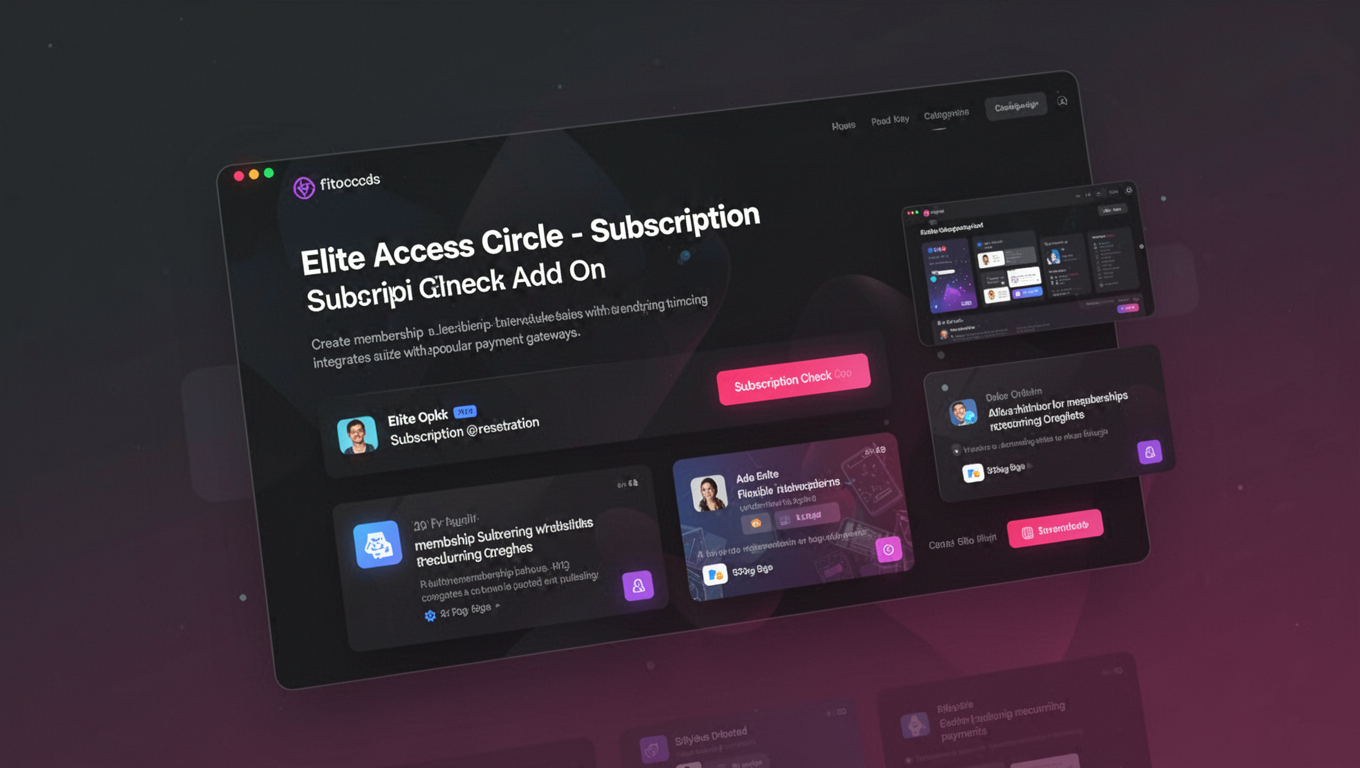Preview of Elite Access Circle - Subscription Check Add On