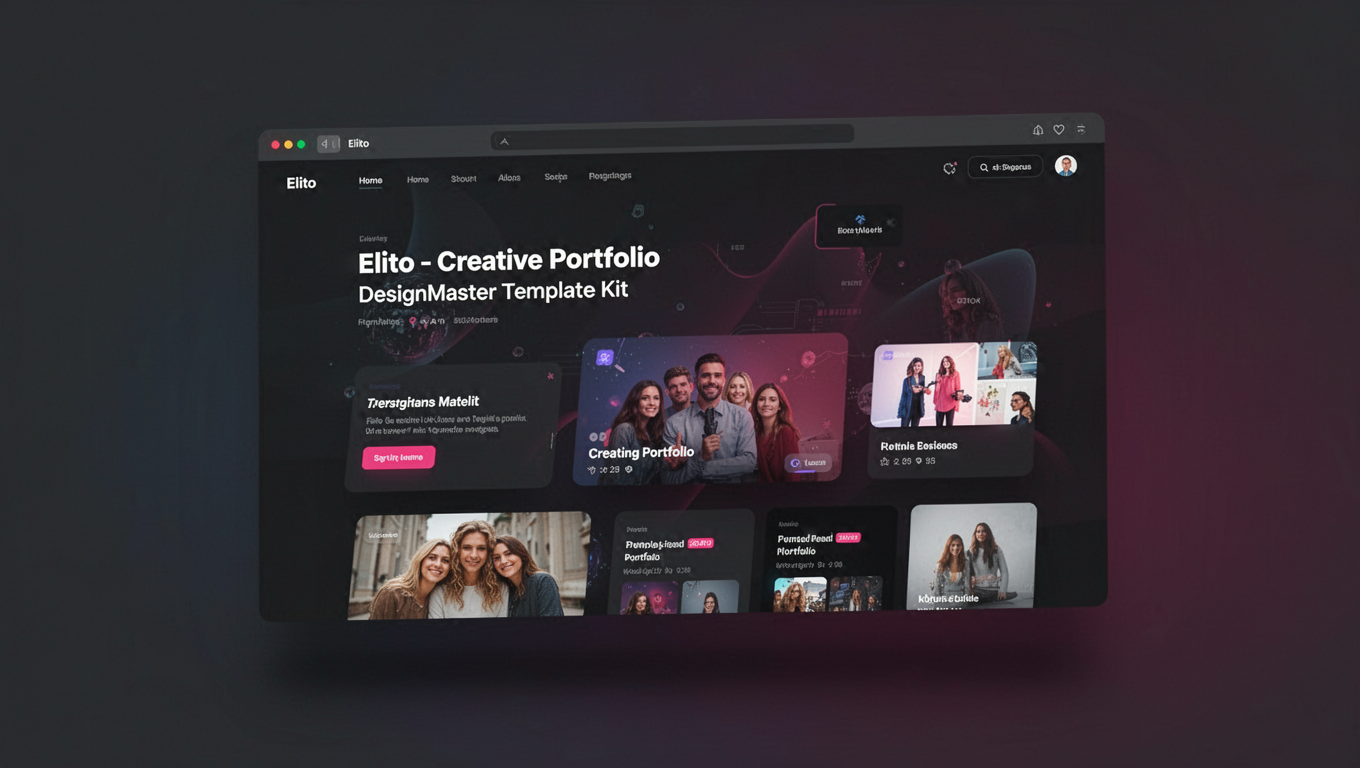 Preview of Elito - Creative Portfolio DesignMaster Template Kit