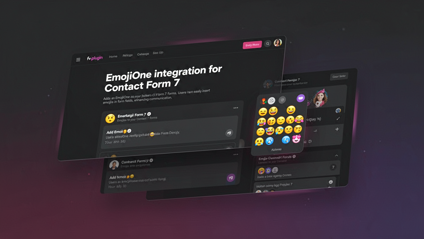 Preview of EmojiOne integration for Contact Form 7