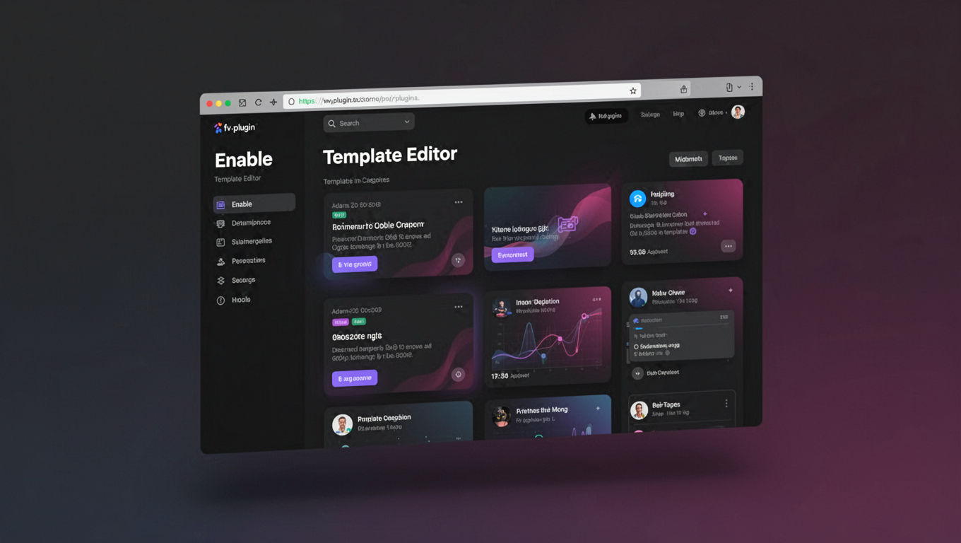 Preview of Enable Template Editor