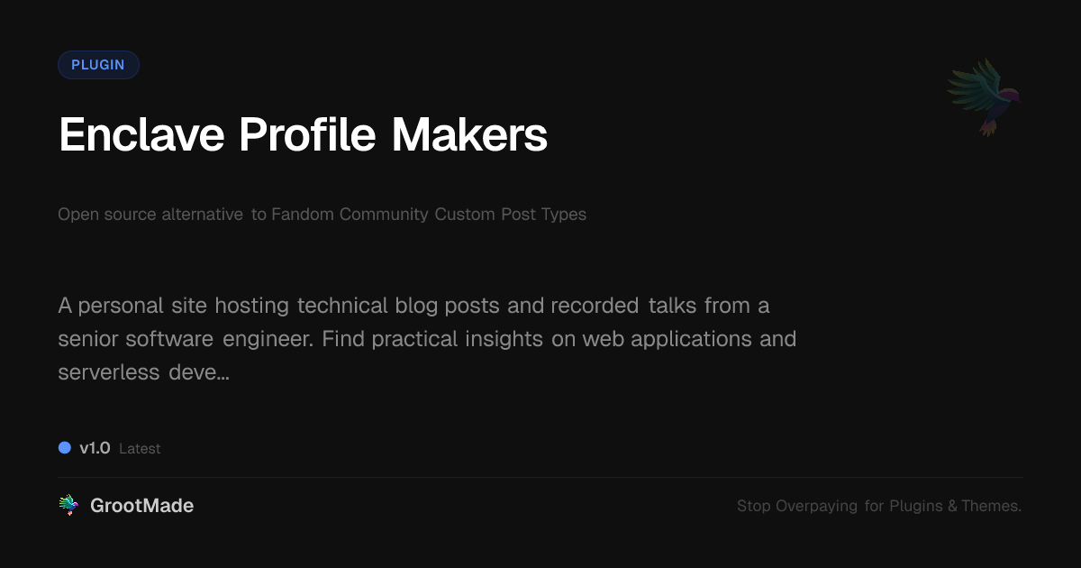 Preview of Enclave Profile Makers