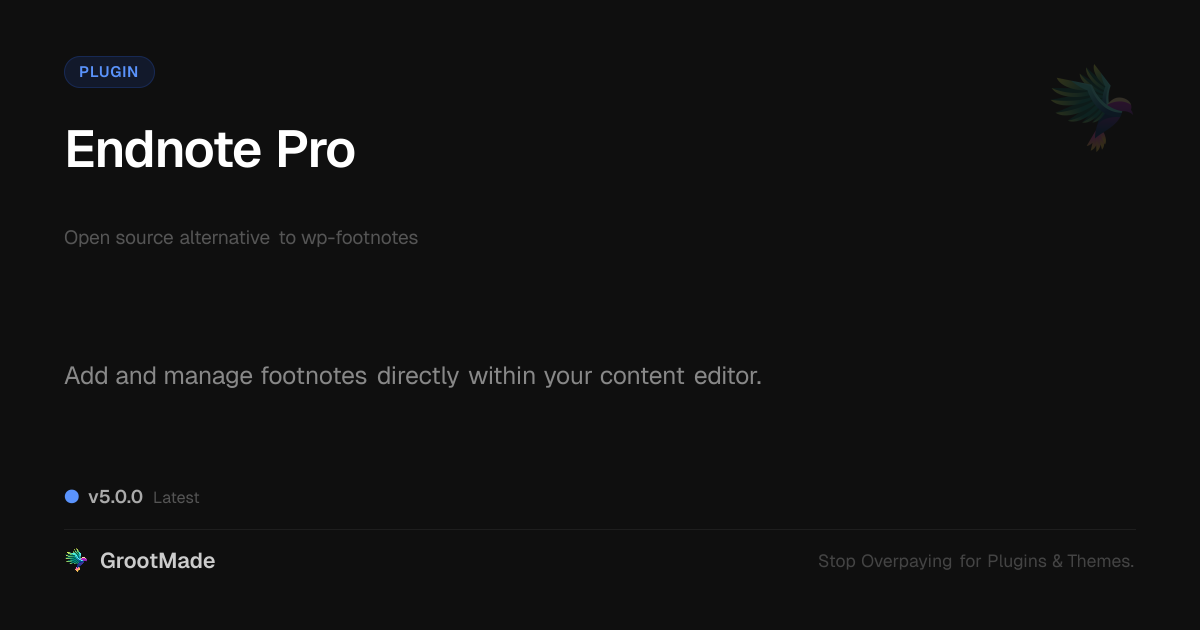 Preview of Endnote Pro