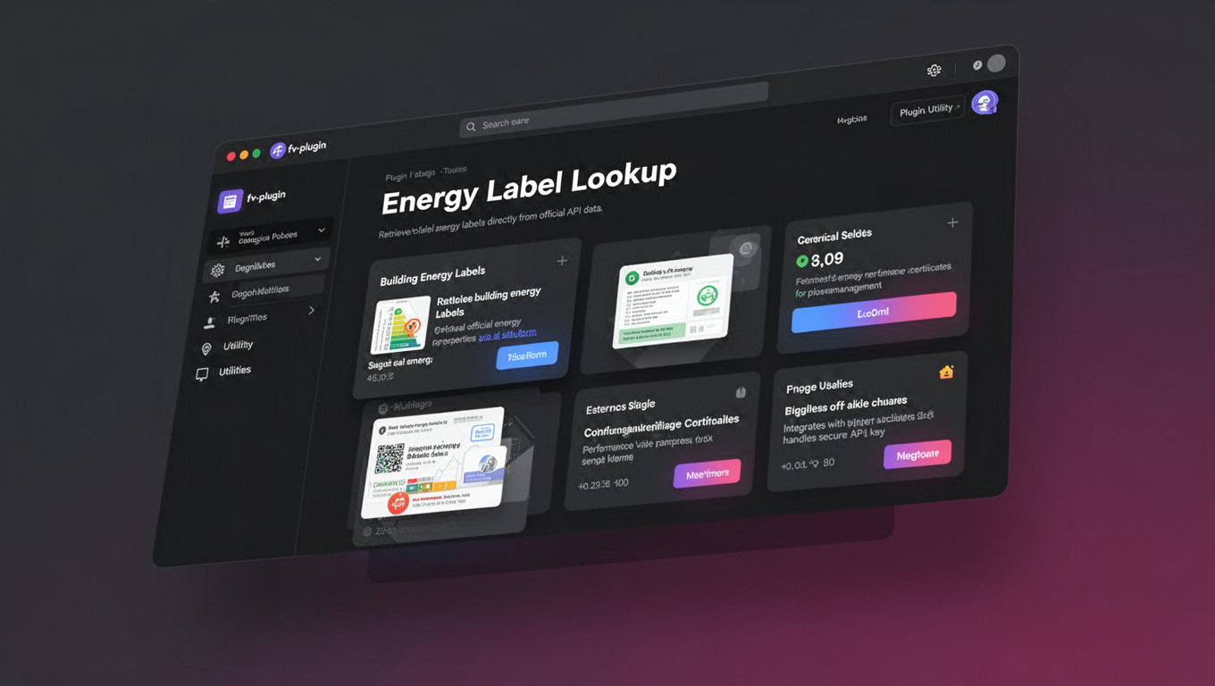 Preview of Energy Label Lookup