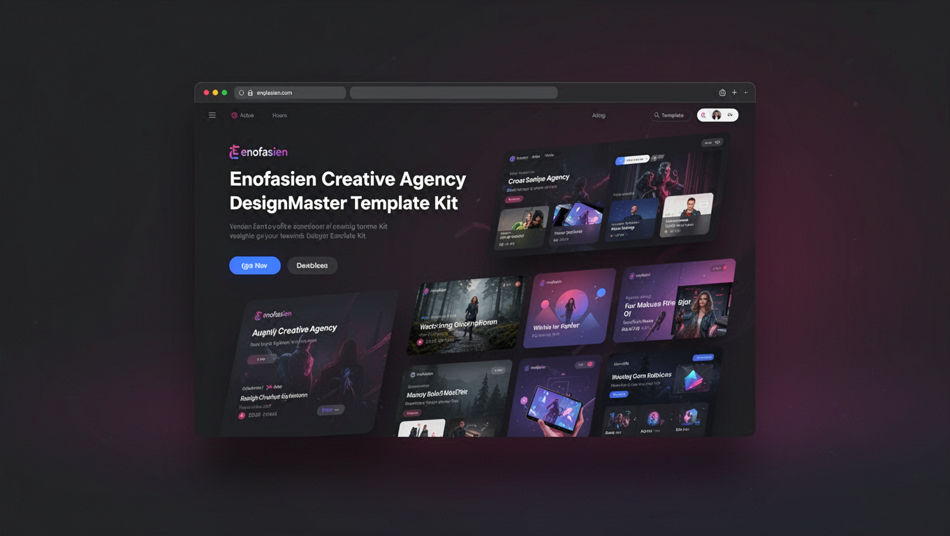 Preview of Enofasien Creative Agency DesignMaster Template Kit
