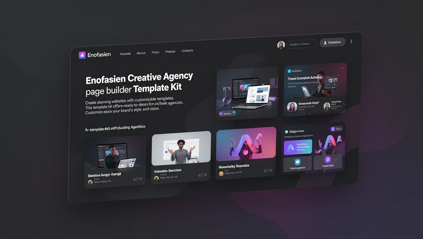 Preview of Enofasien Creative Agency Elementor Template Kit