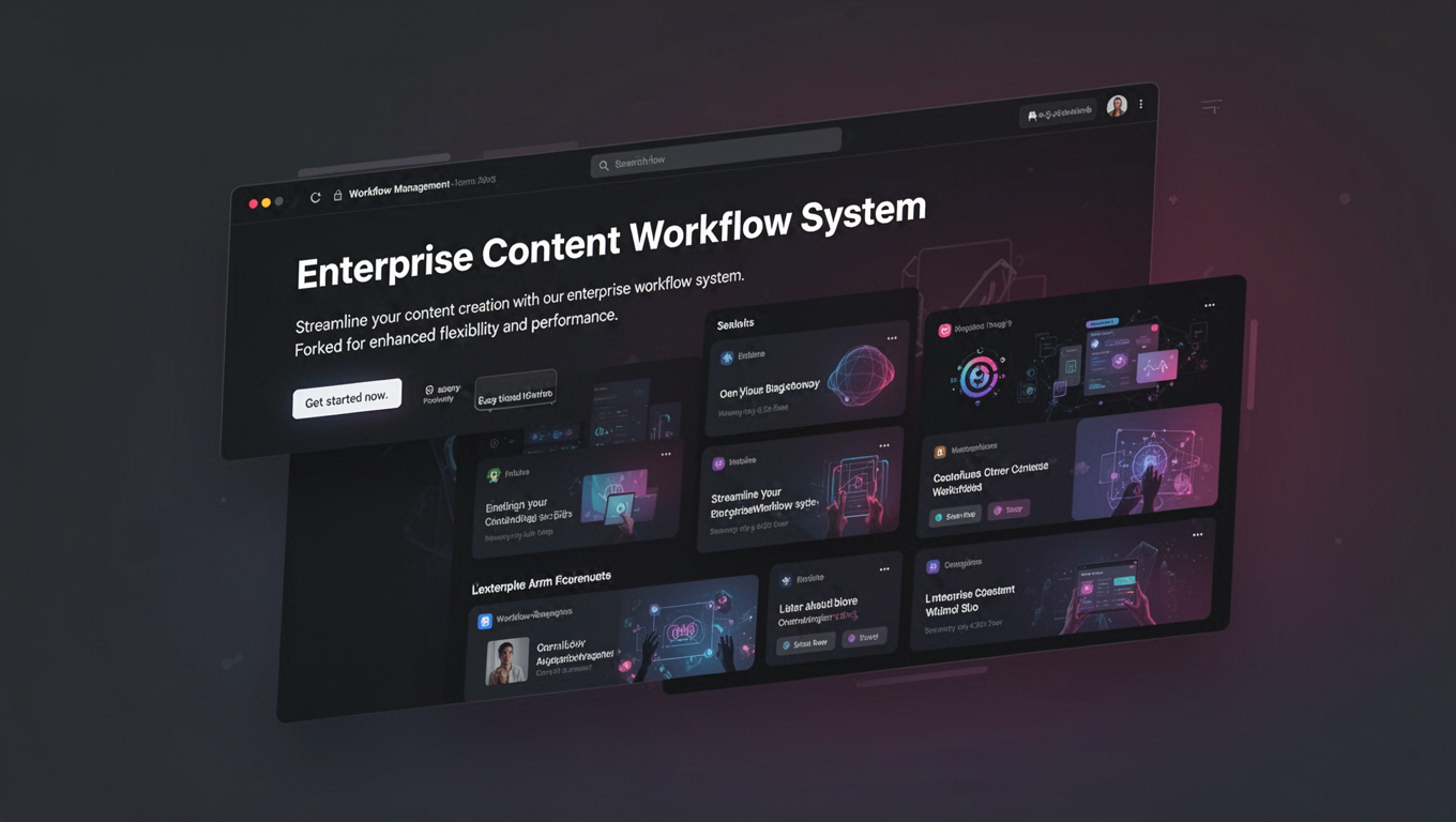 Preview of Enterprise Content Workflow System