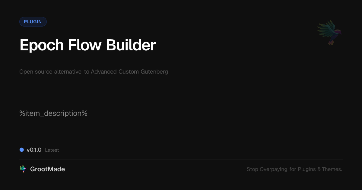 Preview of Epoch Flow Builder