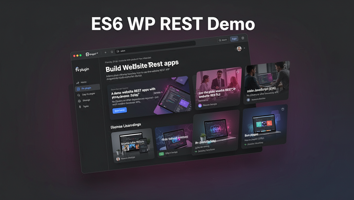 Preview of ES6 WP REST Demo