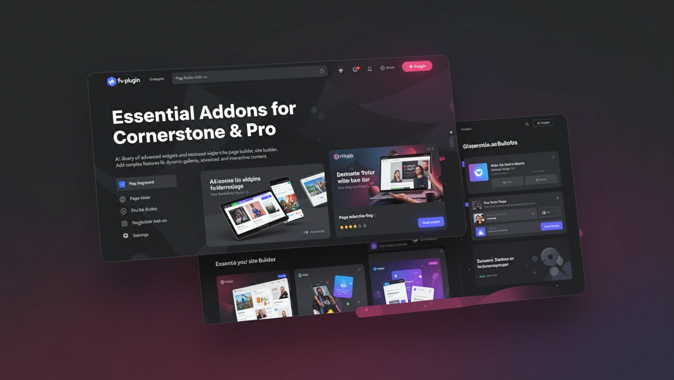 Preview of Essential Addons for Cornerstone & Pro