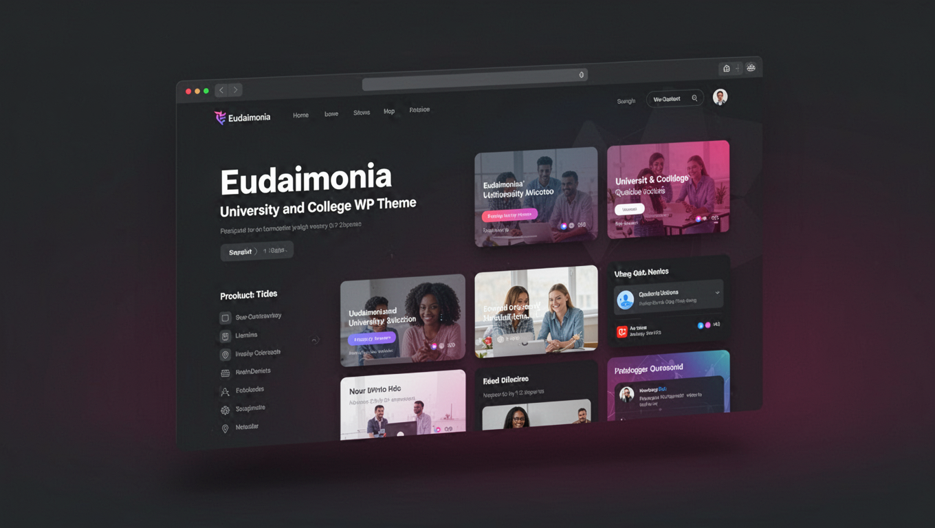 Preview of Eudaimonia - University and College WP Theme