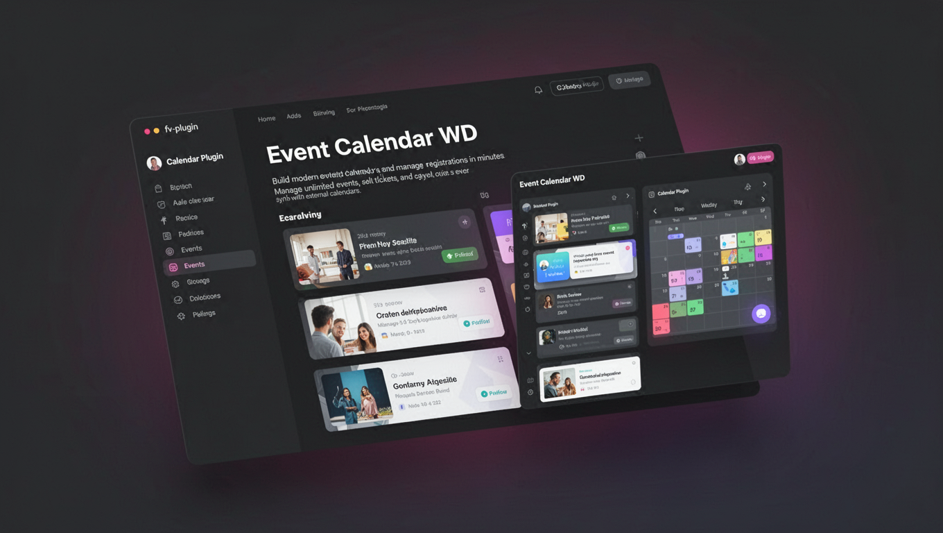 Preview of Event Calendar WD