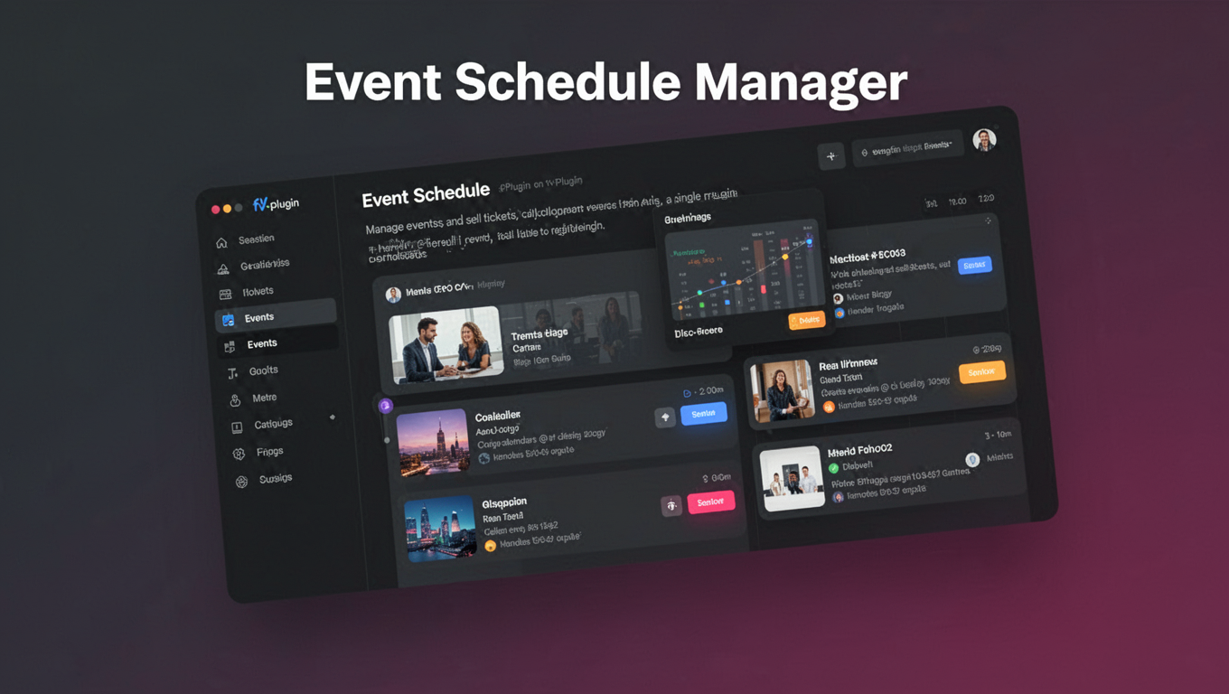 Preview of Event Schedule Manager