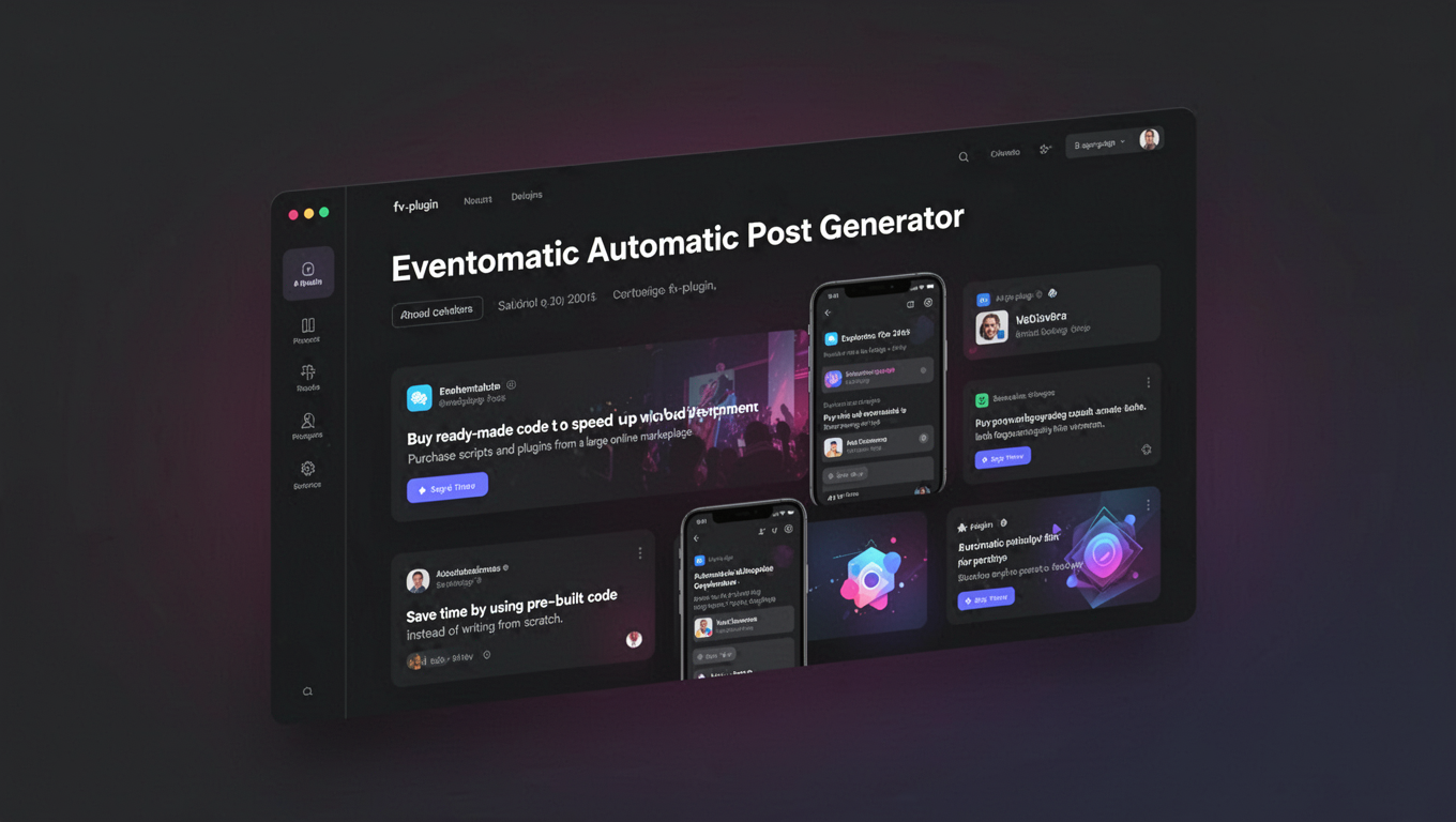 Preview of Eventomatic Automatic Post Generator