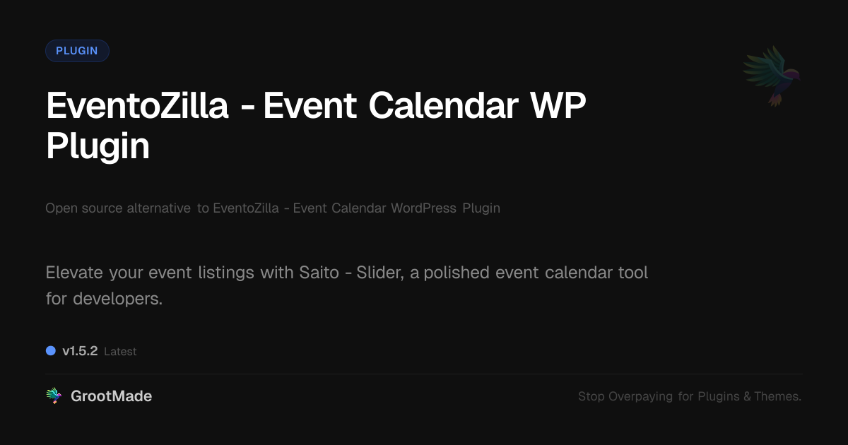 Preview of EventoZilla - Event Calendar WP Plugin
