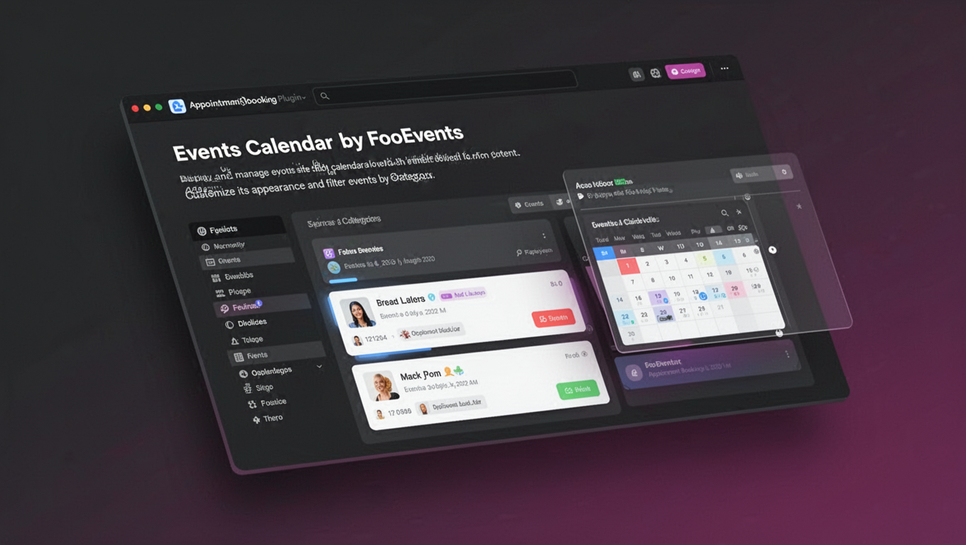 Preview of Events Calendar by FooEvents
