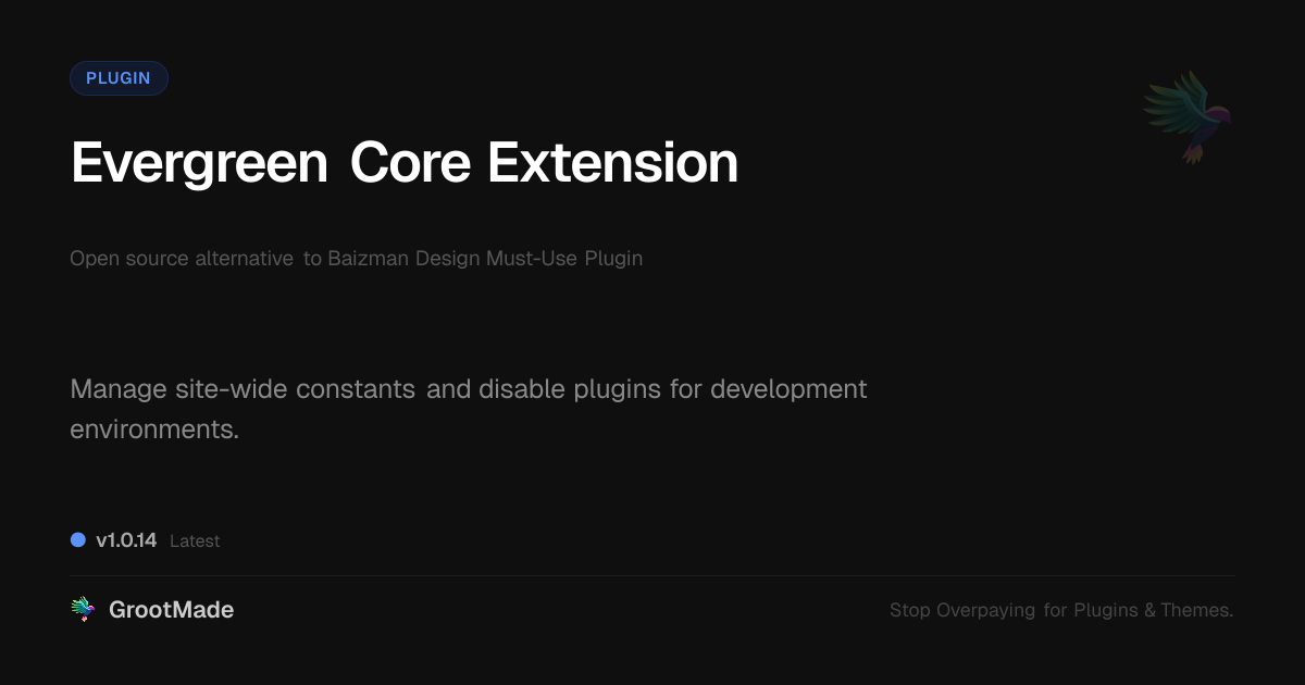 Preview of Evergreen Core Extension