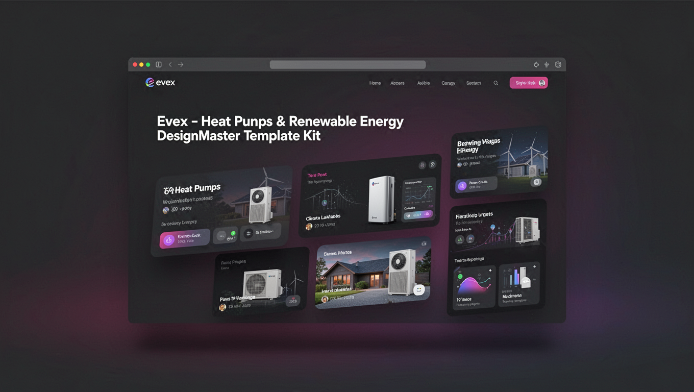 Preview of Evex - Heat Pumps & Renewable Energy DesignMaster Template Kit
