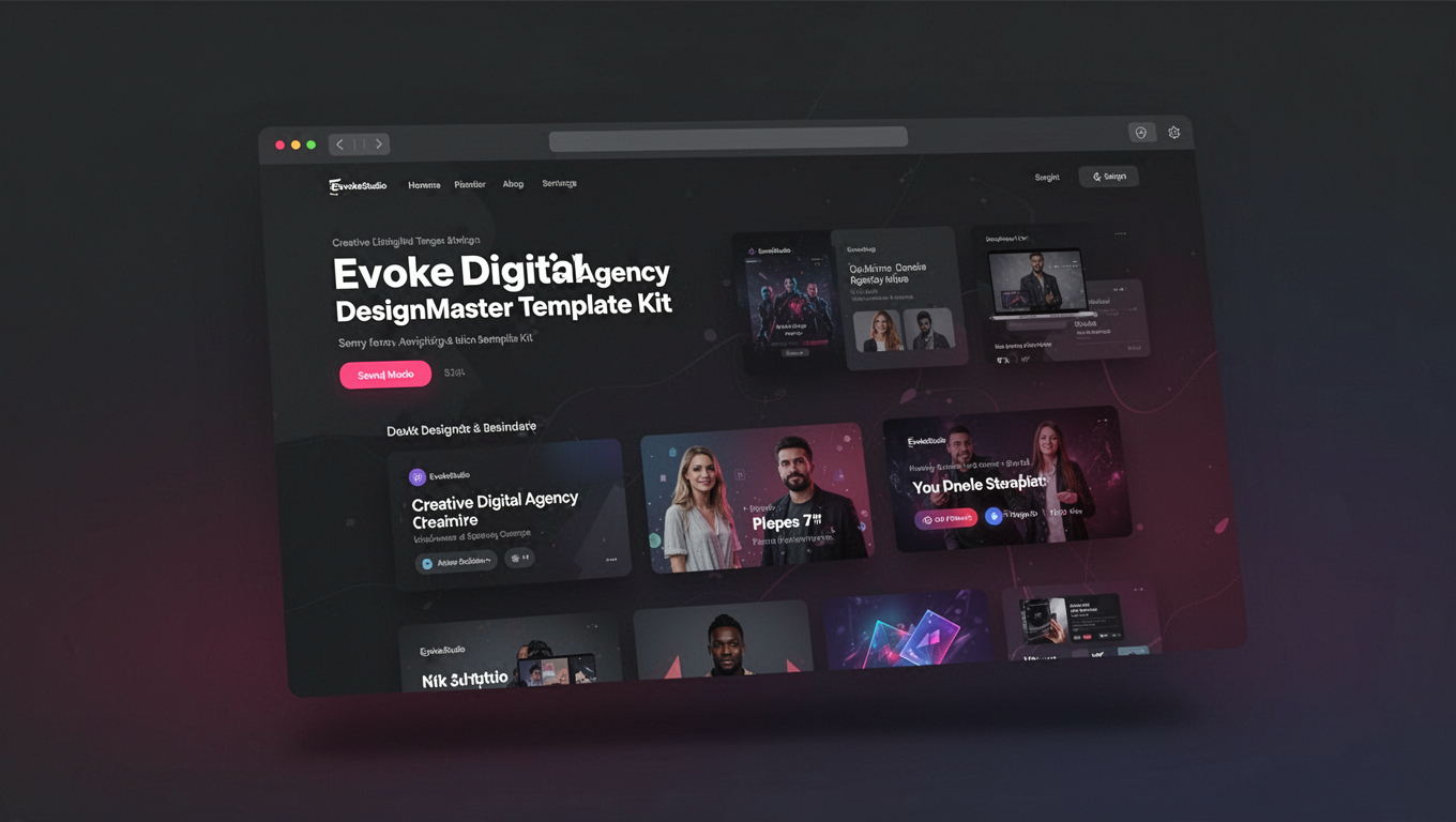 Preview of EvokeStudio - Creative Digital Agency DesignMaster Template Kit
