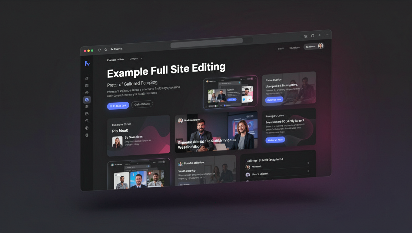Preview of Example Full Site Editing