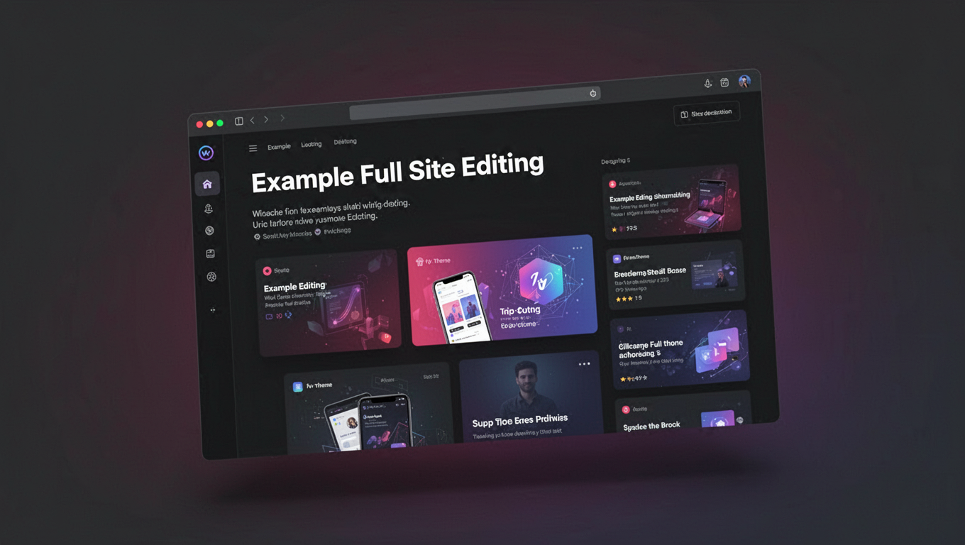 Preview of Example Full Site Editing