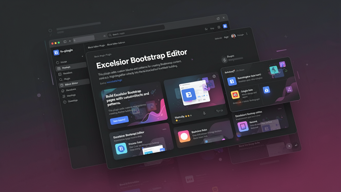 Preview of Excelsior Bootstrap Editor