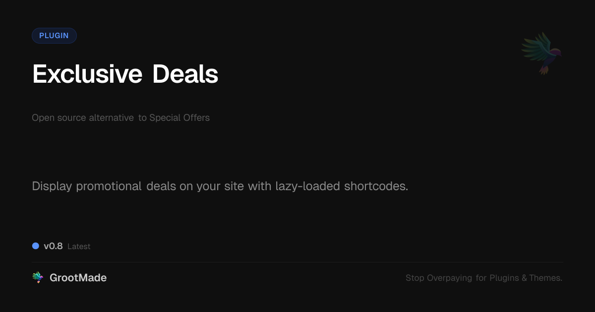 Preview of Exclusive Deals