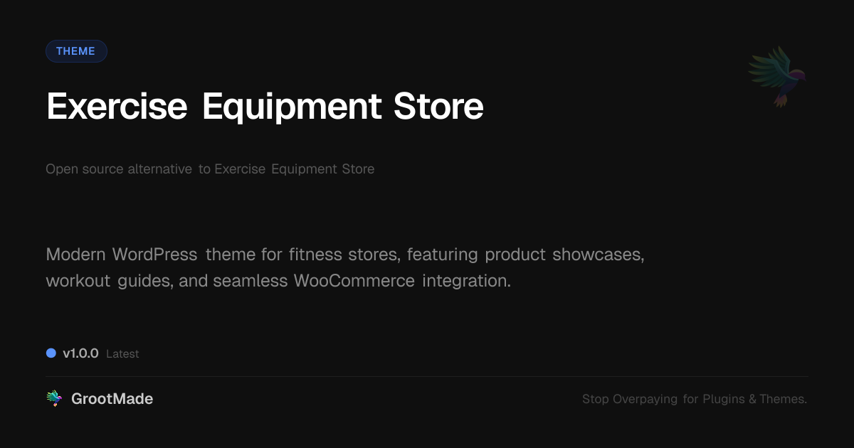 Preview of Exercise Equipment Store