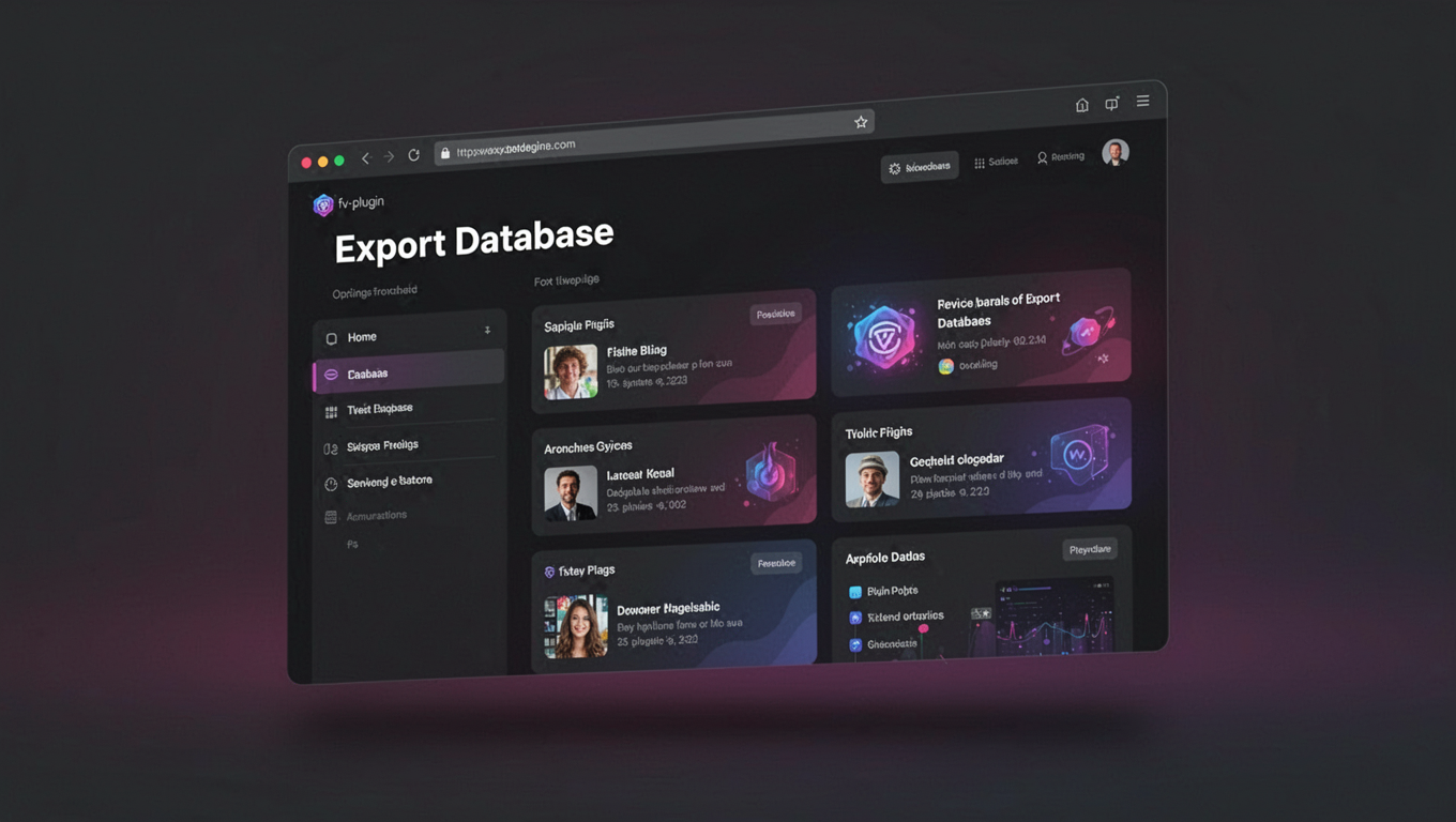 Preview of Export Database