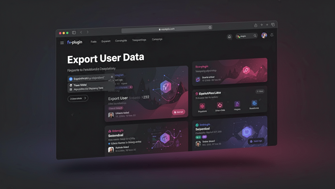 Preview of Export User Data