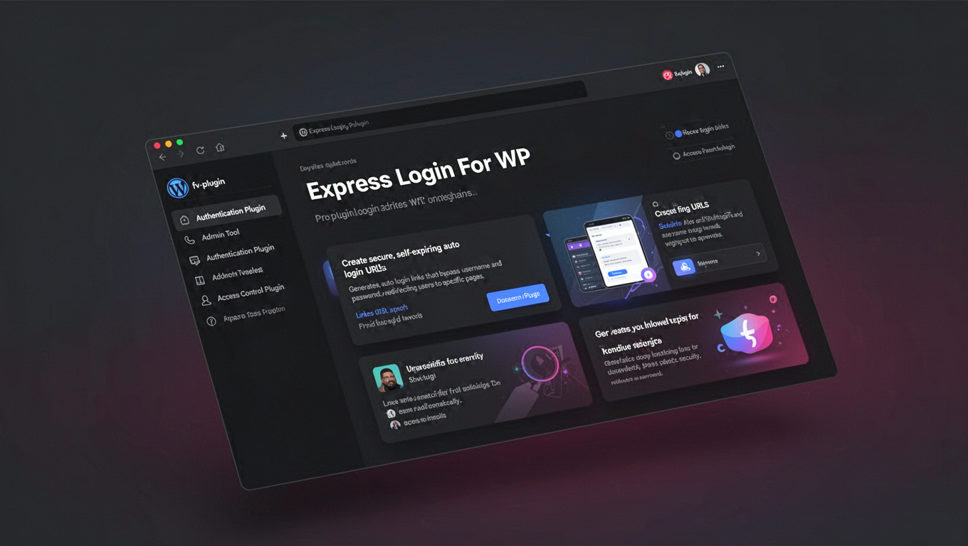 Preview of Express Login For WP