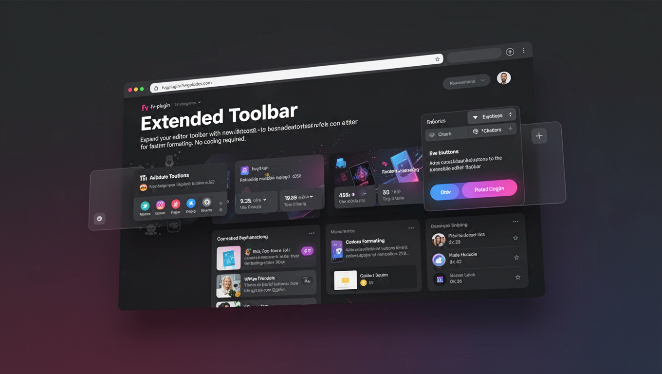 Preview of Extended Toolbar