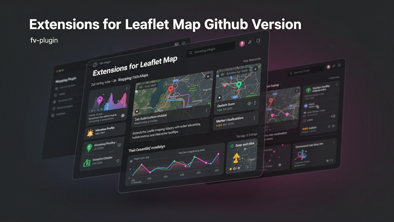 Preview of Extensions for Leaflet Map Github Version