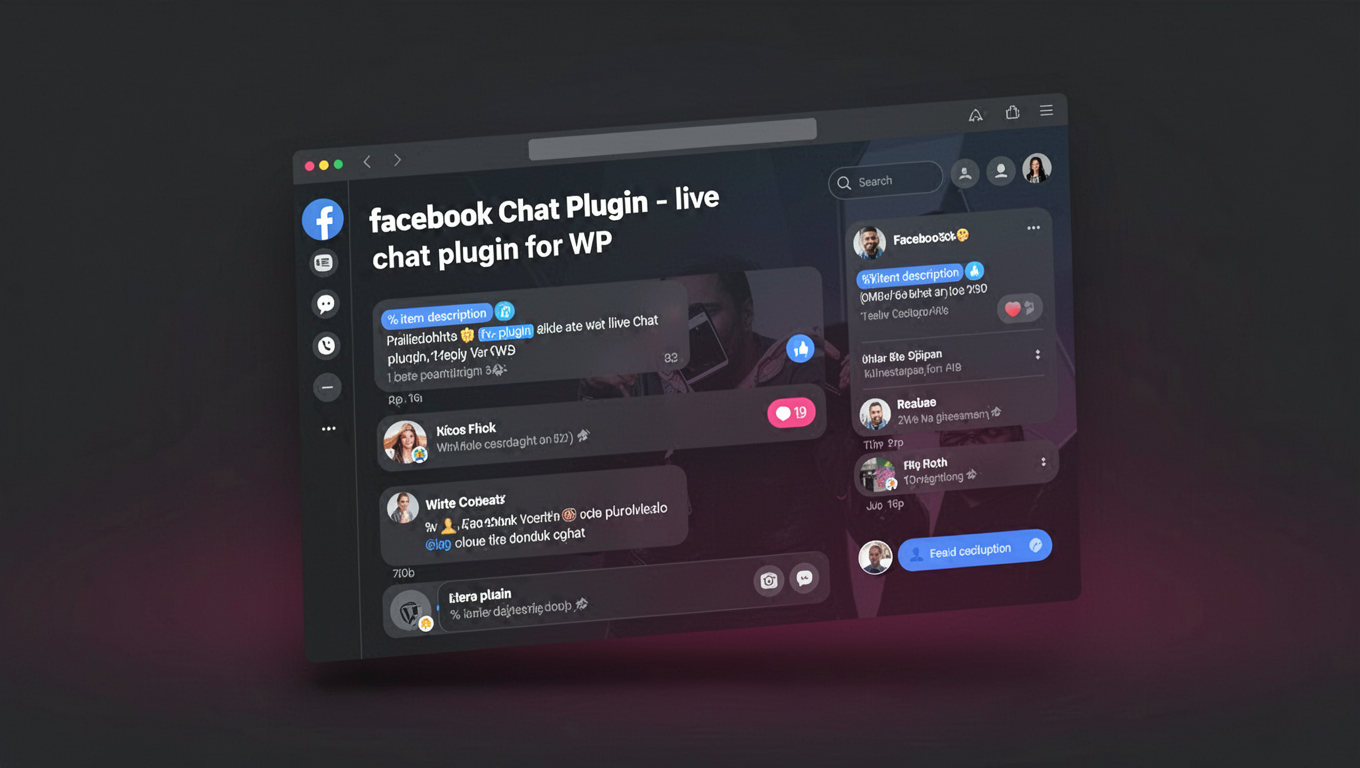 Preview of facebook chat plugin - live chat plugin for WP
