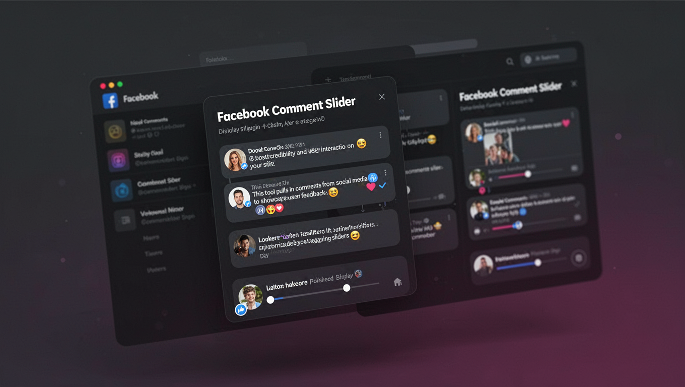 Preview of Facebook Comment Slider