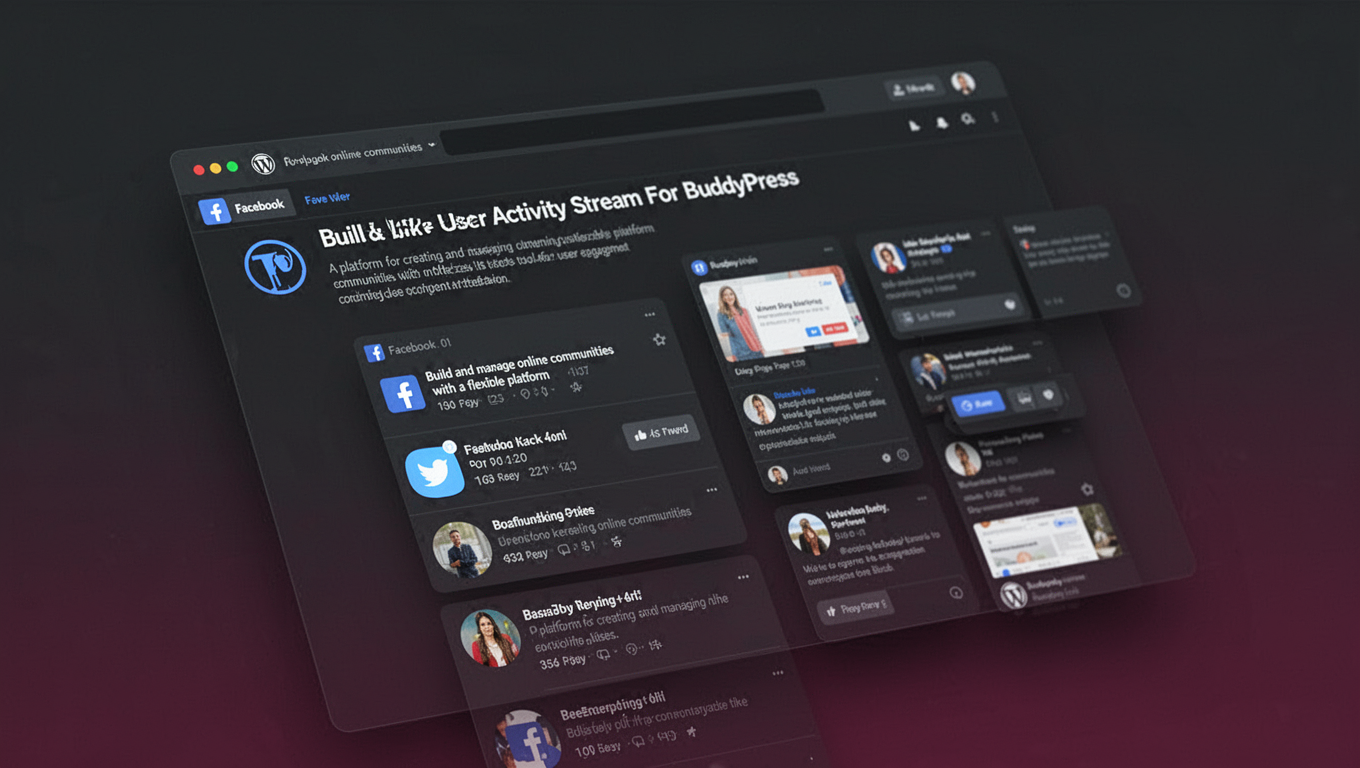 Preview of Facebook Like User Activity Stream For BuddyPress