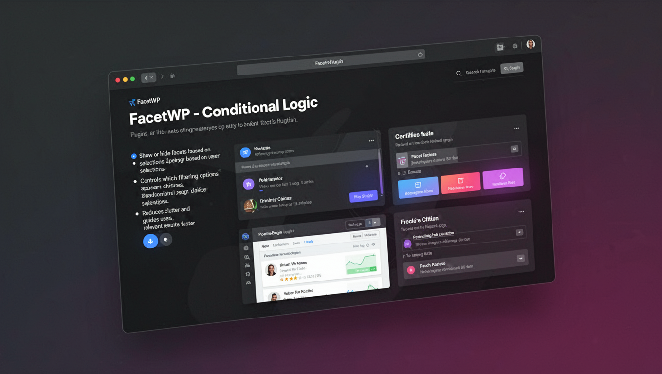 Preview of FacetWP - Conditional Logic