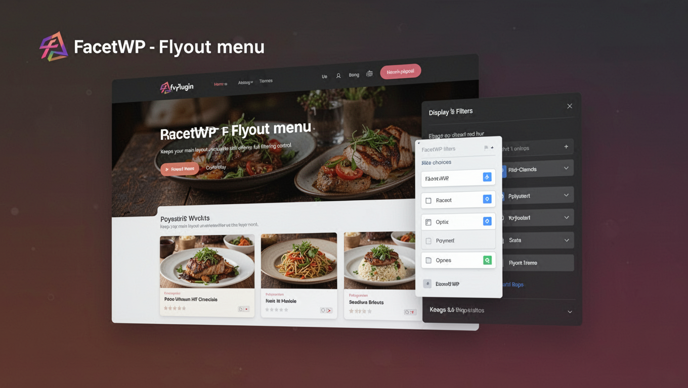 Preview of FacetWP - Flyout menu